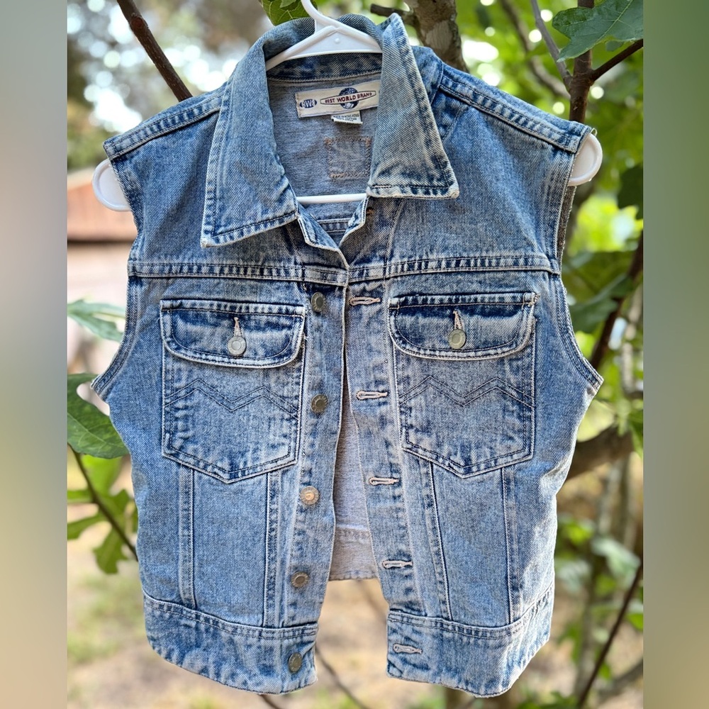 Denim Sleeveless Vest